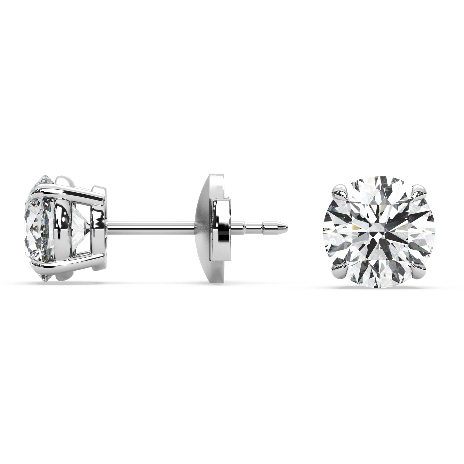 Double Gallery Diamond Studs (2.50 TCW)