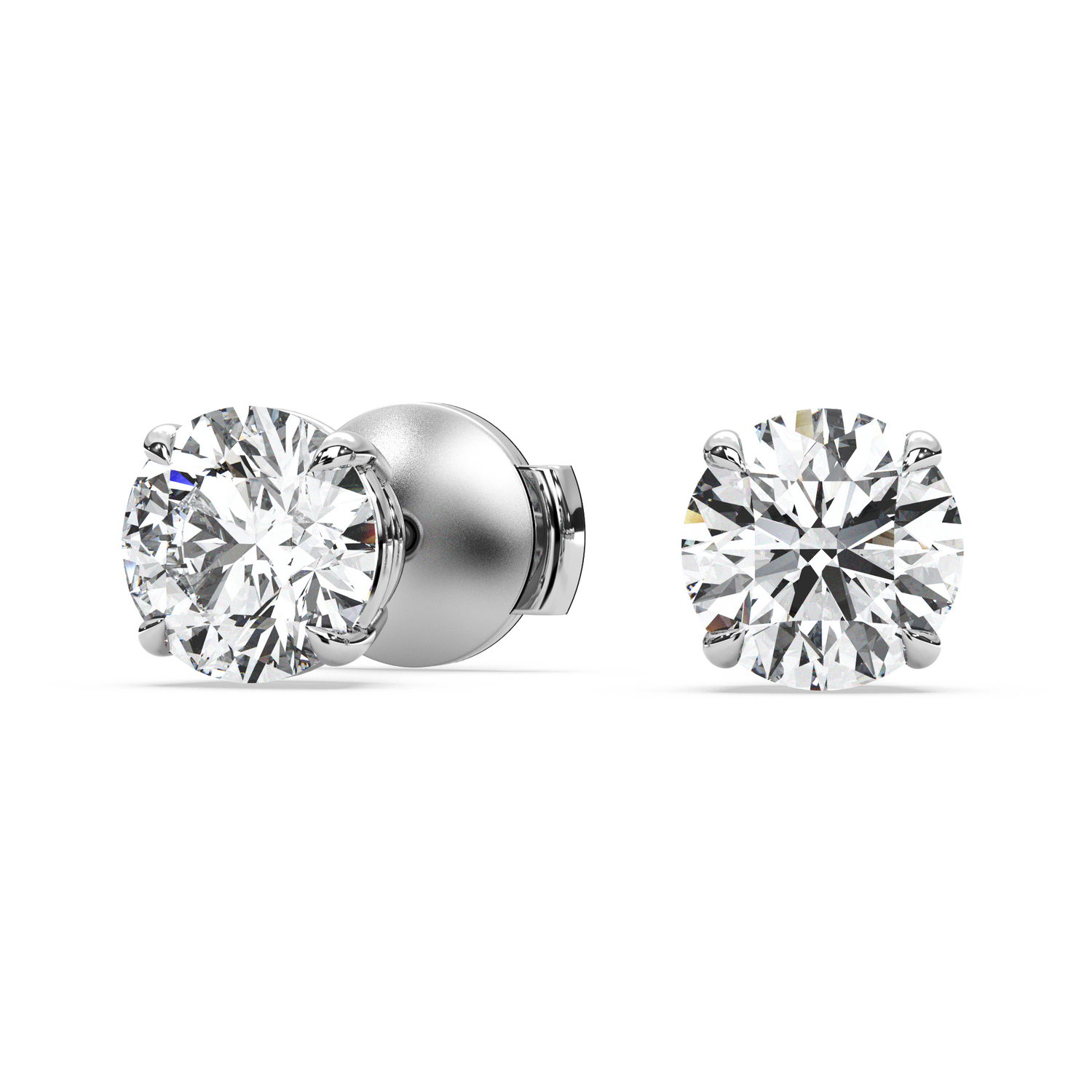 Double Gallery Diamond Studs (2.50 TCW)