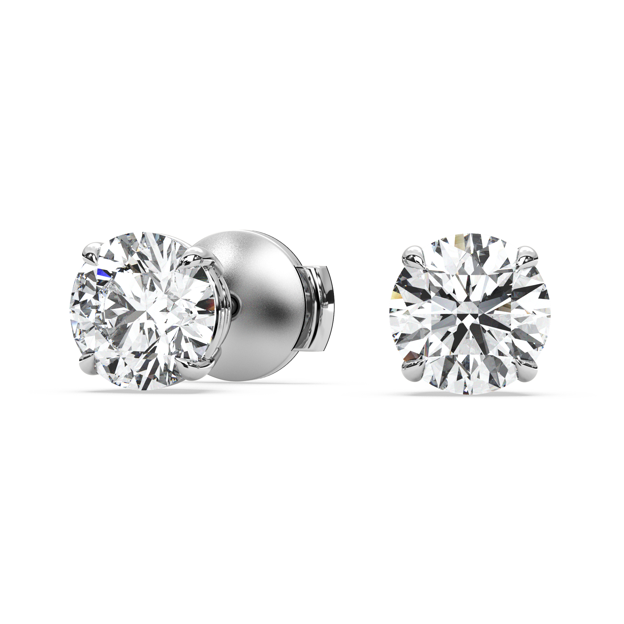 Double Gallery Diamond Studs (2.50 TCW)