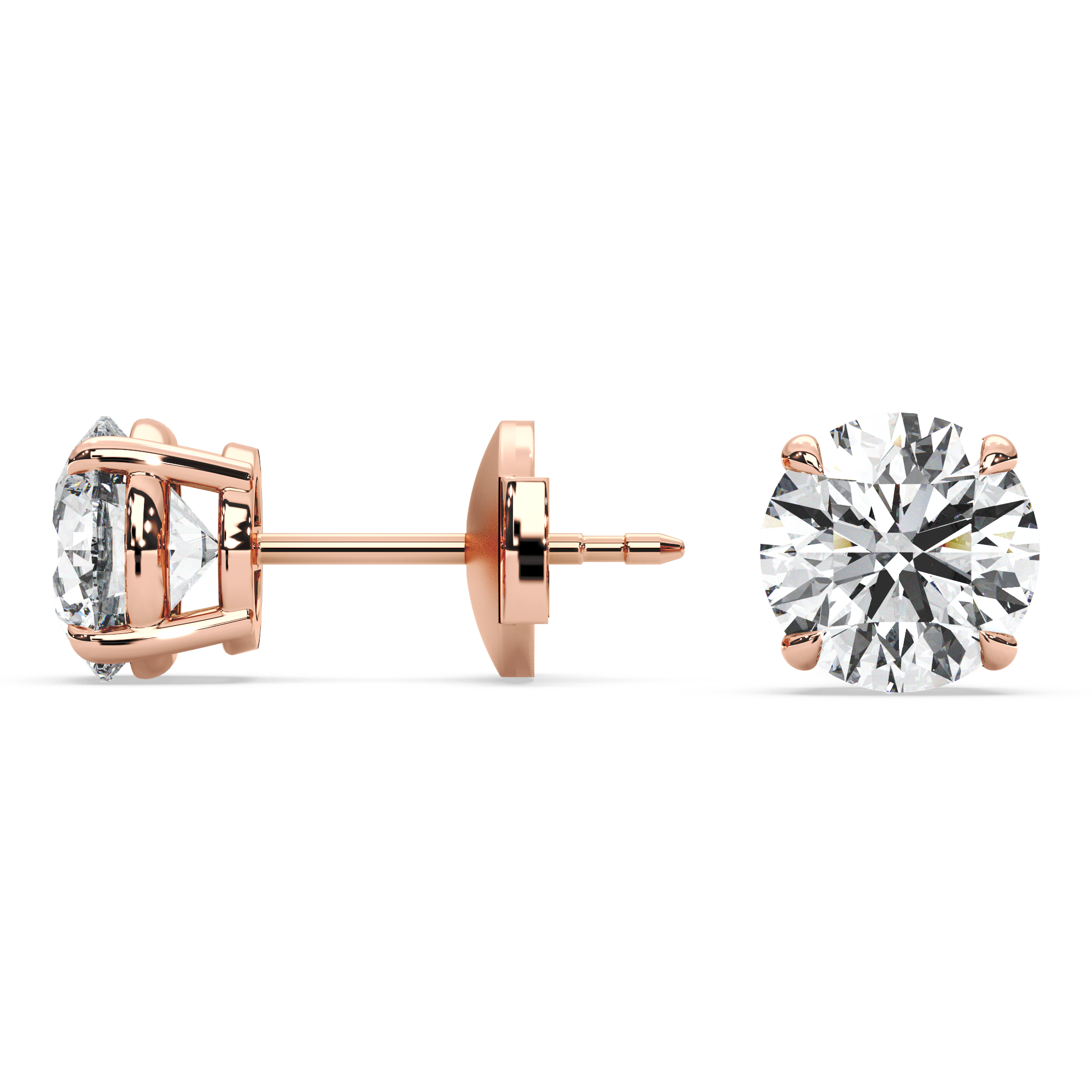 Double Gallery Diamond Studs (3 TCW)