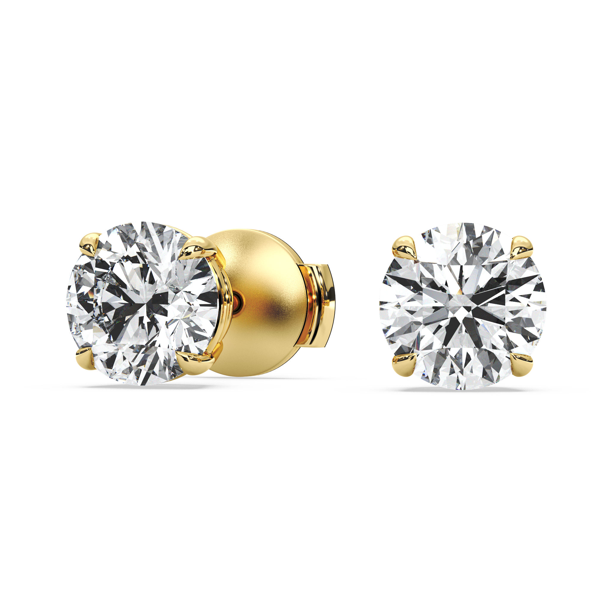 Double Gallery Diamond Studs (3 TCW)