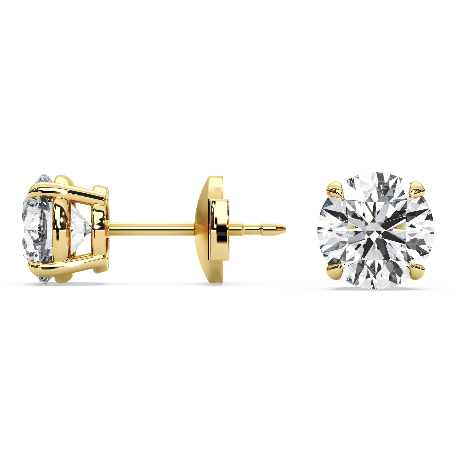 Double Gallery Diamond Studs (3 TCW)