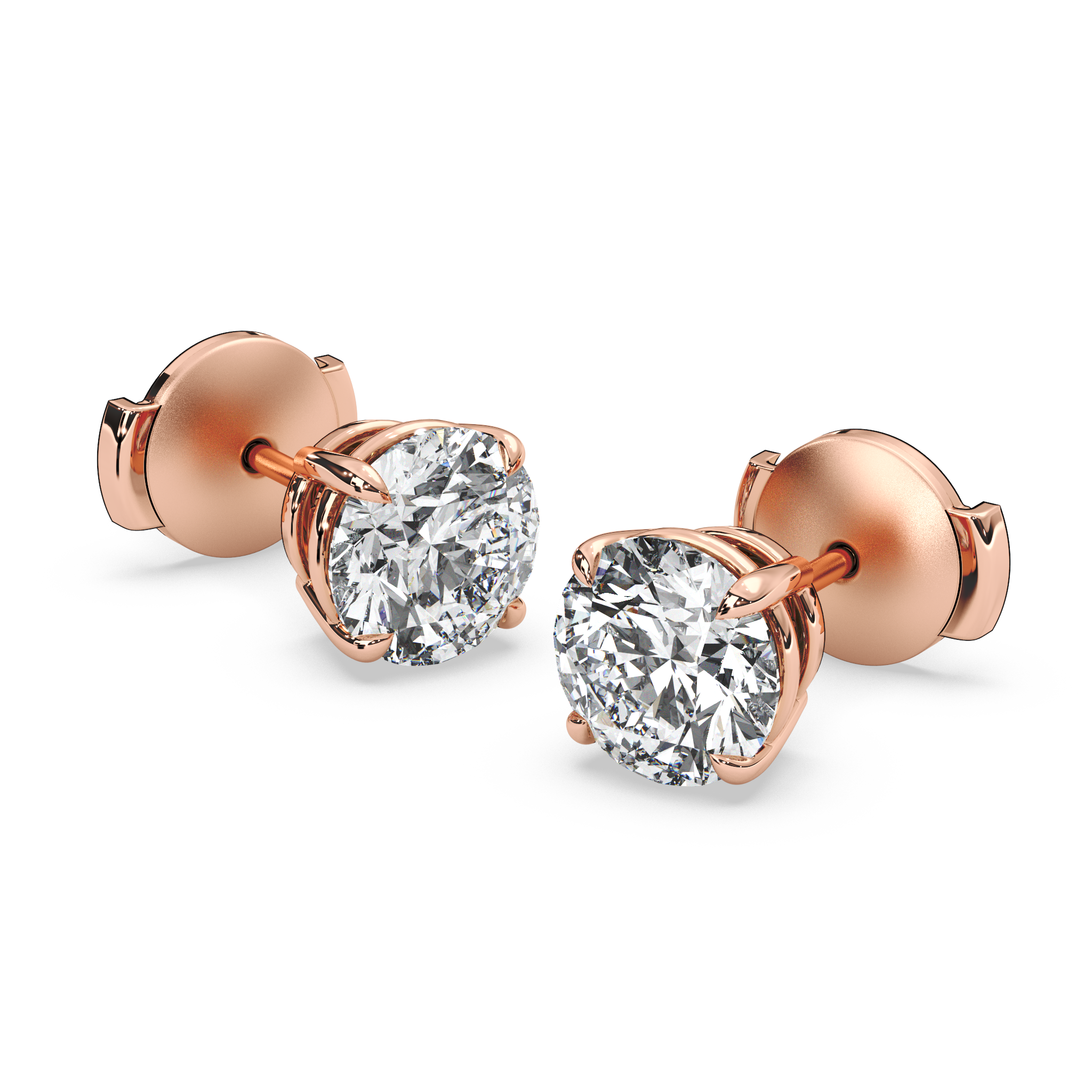 Double Gallery Diamond Studs (3 TCW)