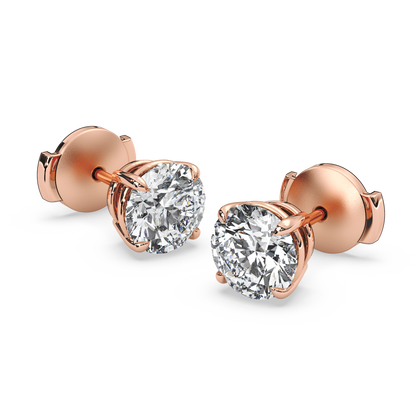 Double Gallery Diamond Studs (3 TCW)