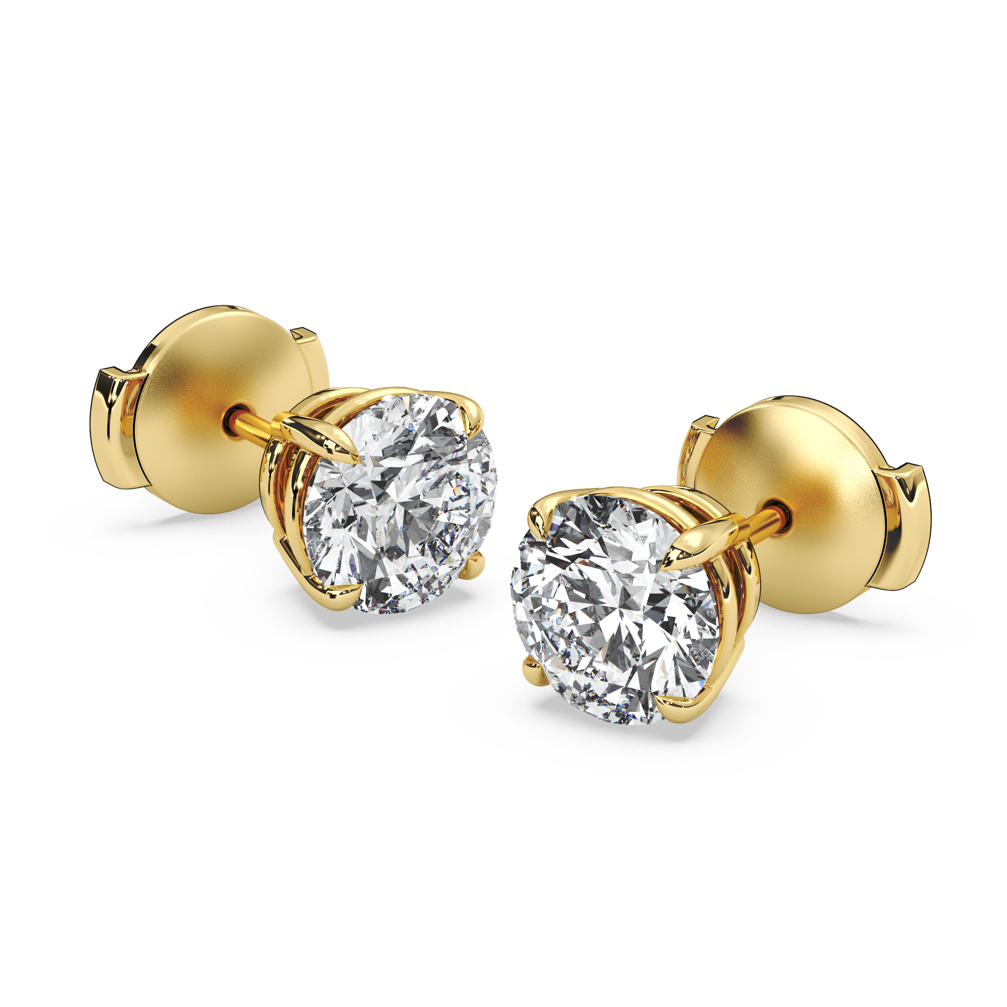 Double Gallery Diamond Studs (3 TCW)