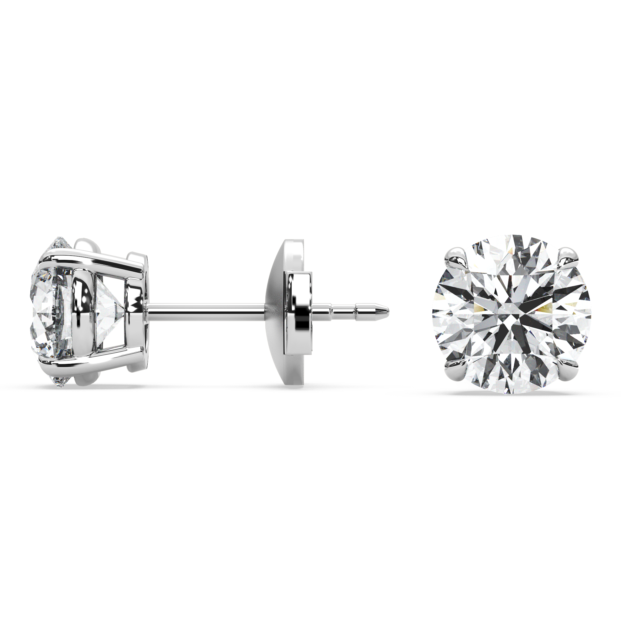 Double Gallery Diamond Studs (3 TCW)