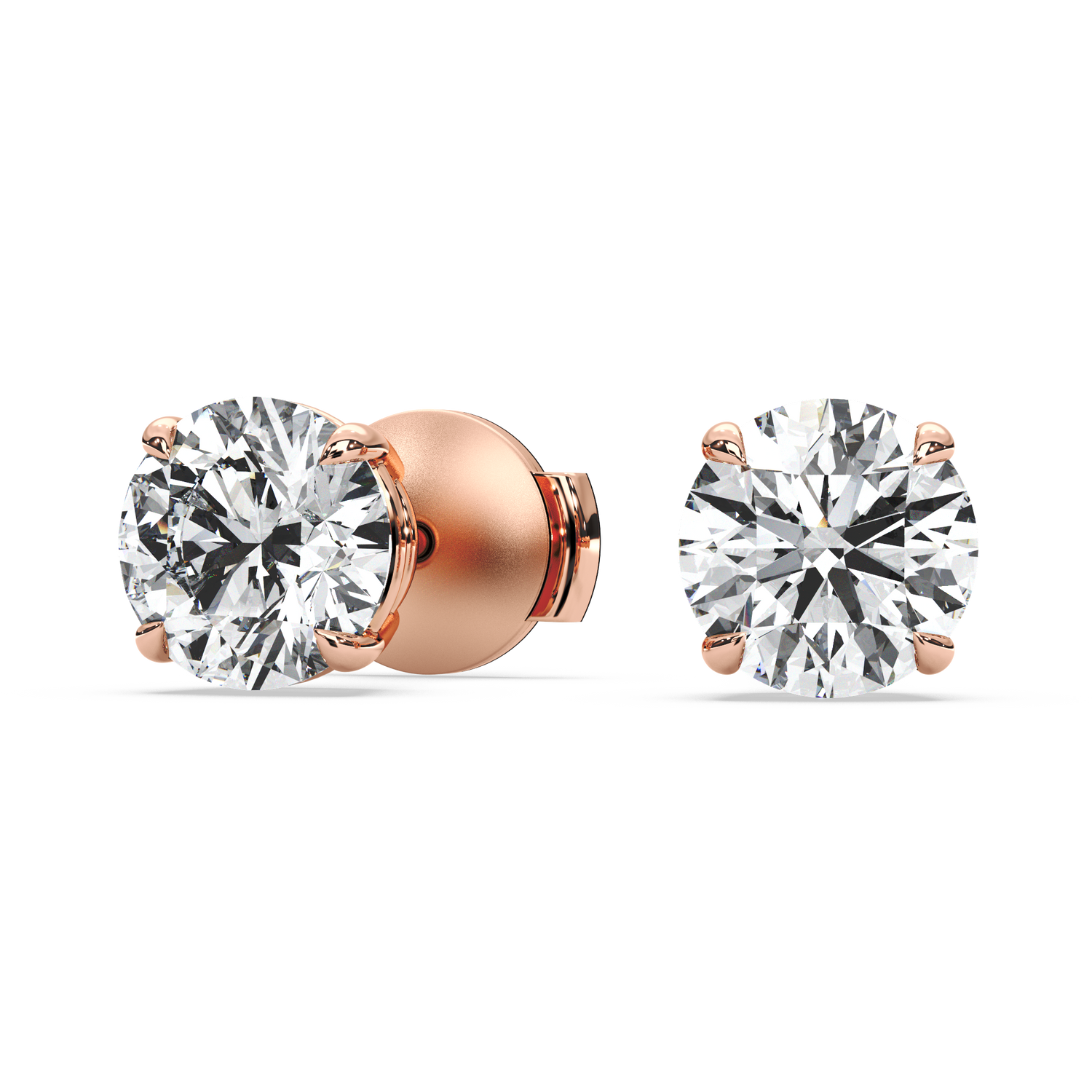 Double Gallery Diamond Studs (3 TCW)