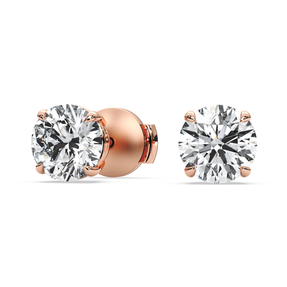 Double Gallery Diamond Studs (3 TCW)