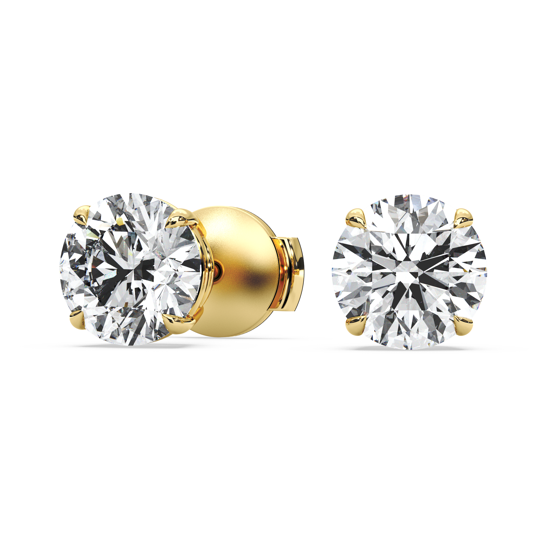 Double Gallery Diamond Studs (3.50 TCW)