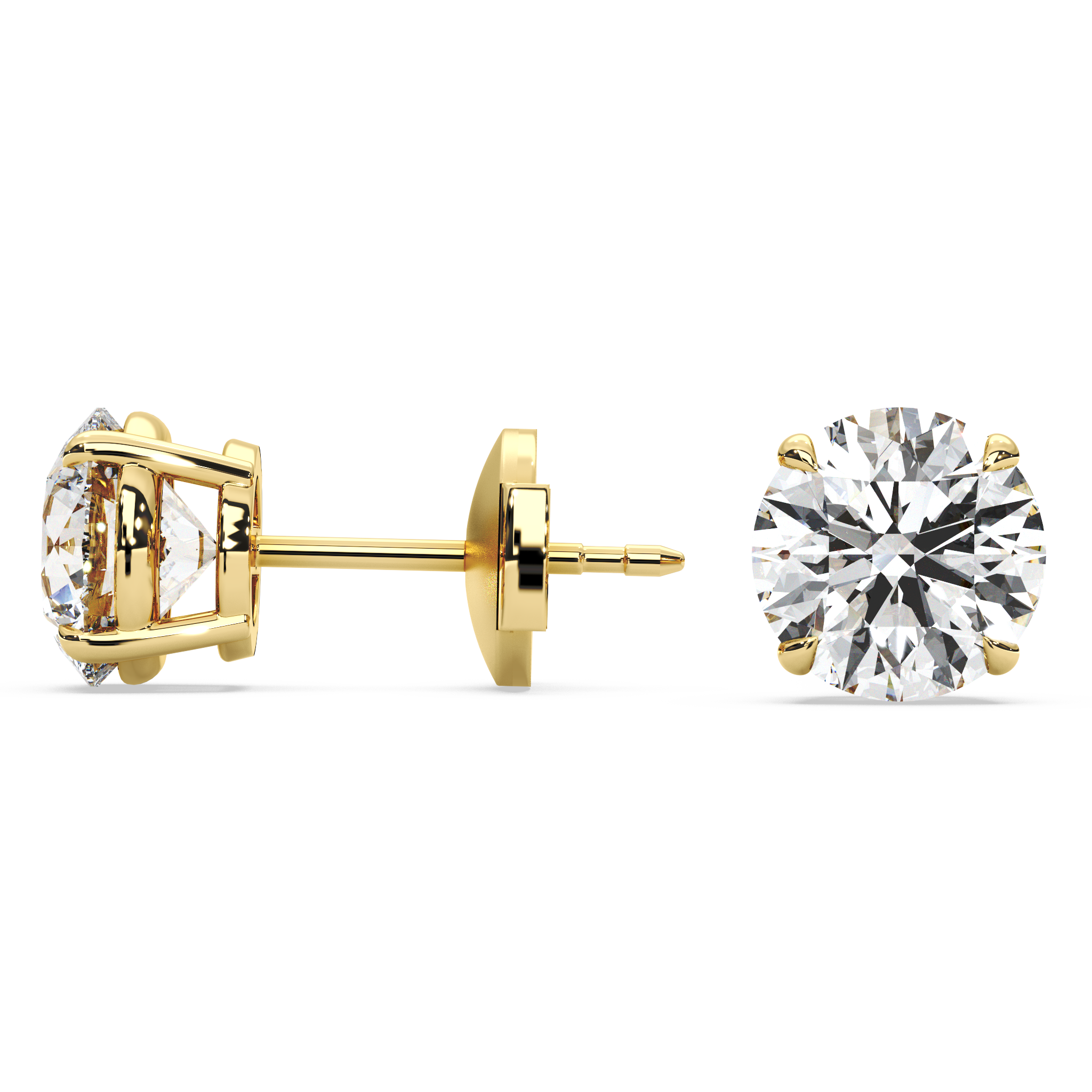 Double Gallery Diamond Studs (3.50 TCW)