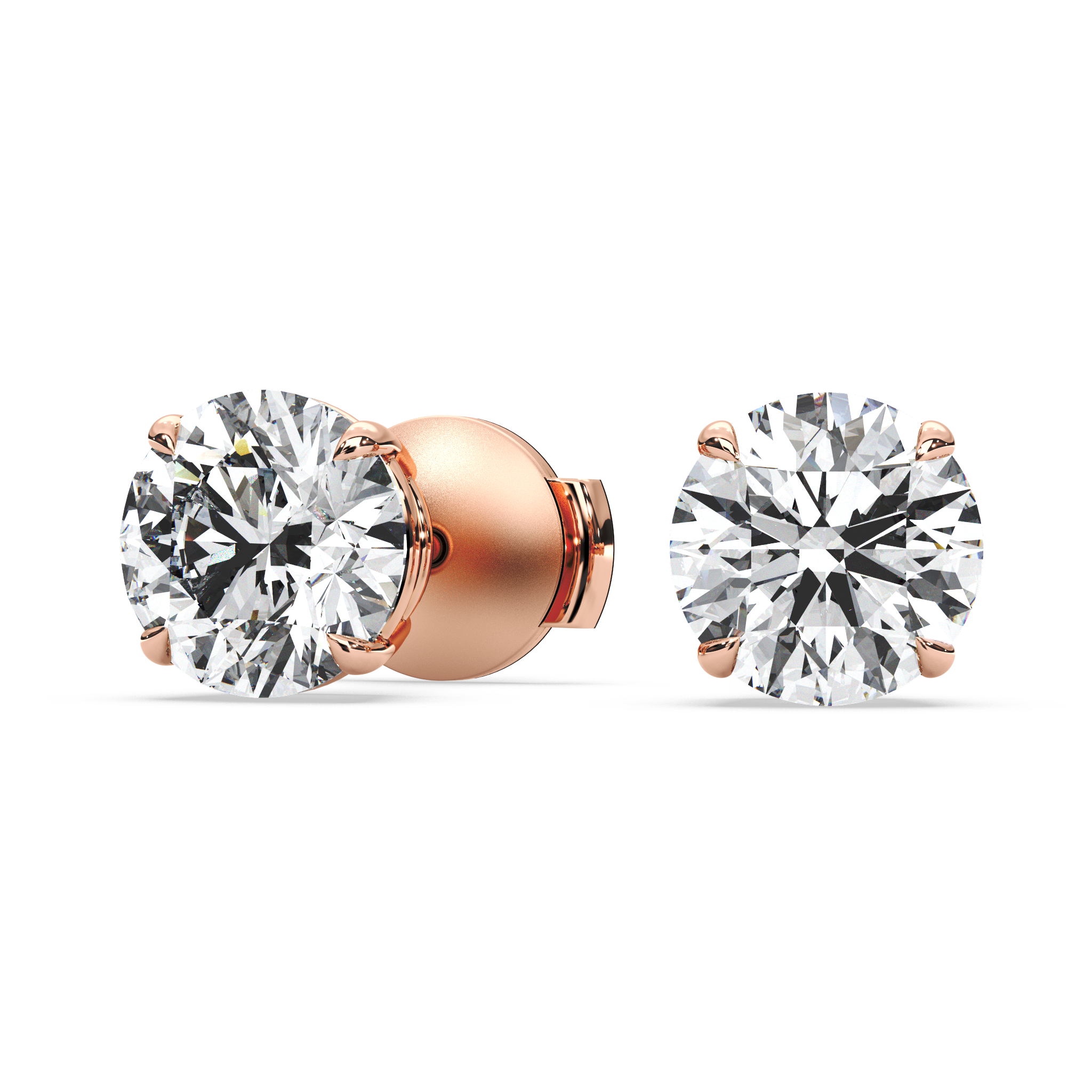 Double Gallery Diamond Studs (3.50 TCW)