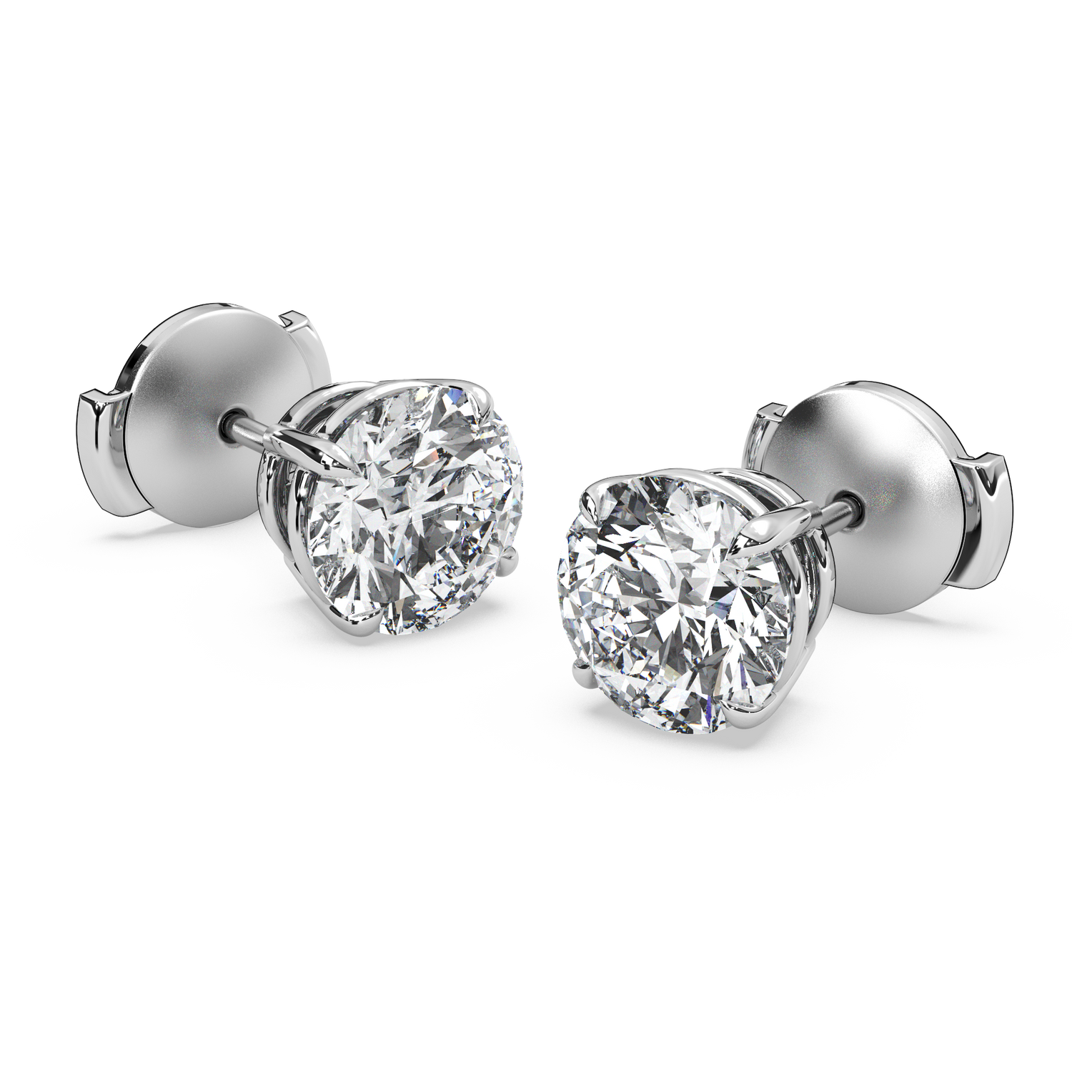 Double Gallery Diamond Studs (3.50 TCW)