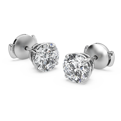 Double Gallery Diamond Studs (3.50 TCW)