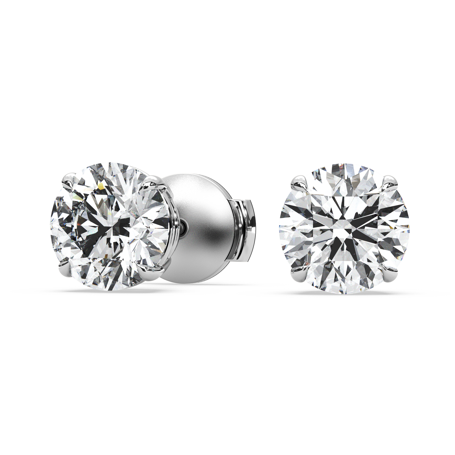 Double Gallery Diamond Studs (3.50 TCW)