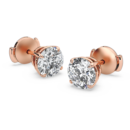 Double Gallery Diamond Studs (3.50 TCW)