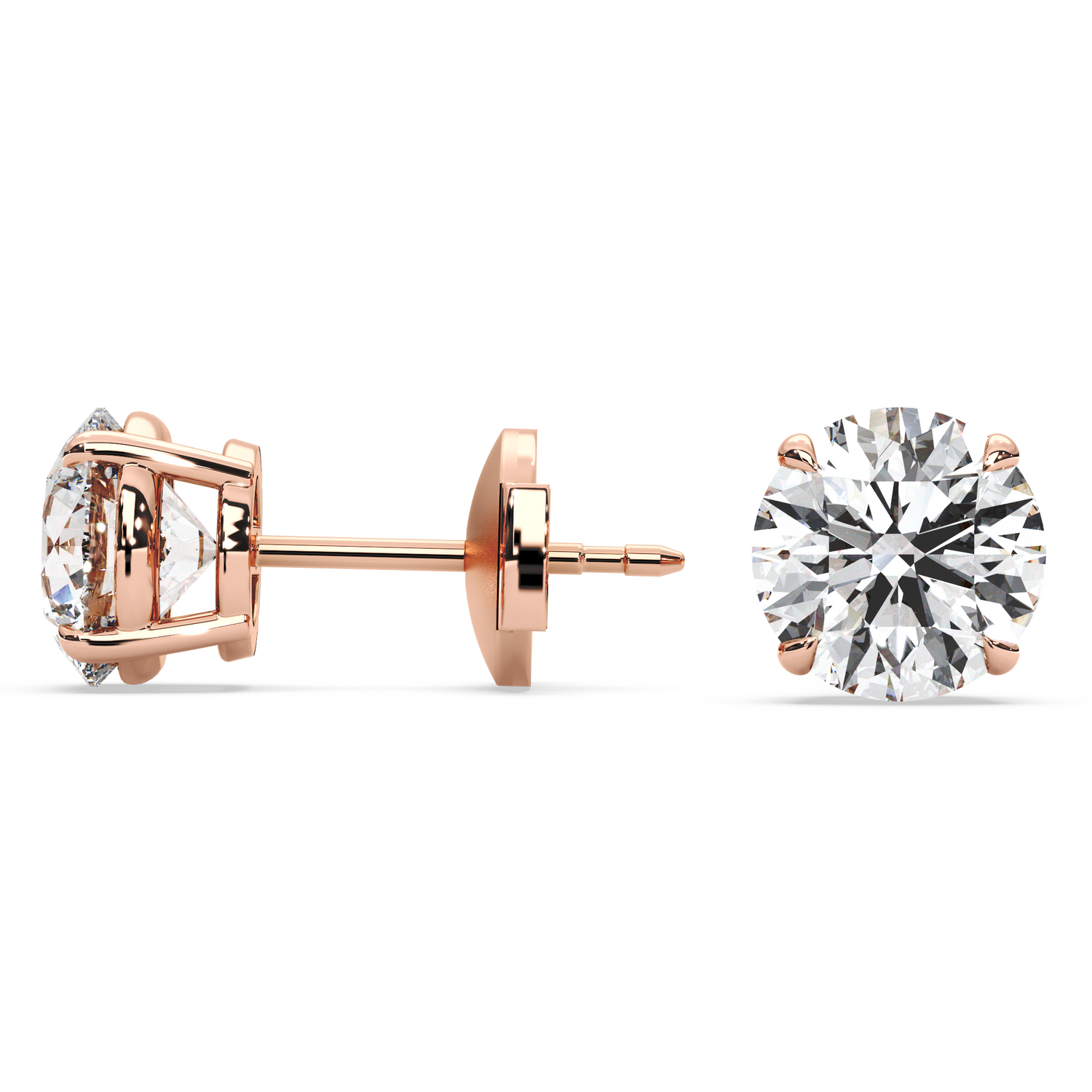 Double Gallery Diamond Studs (3.50 TCW)