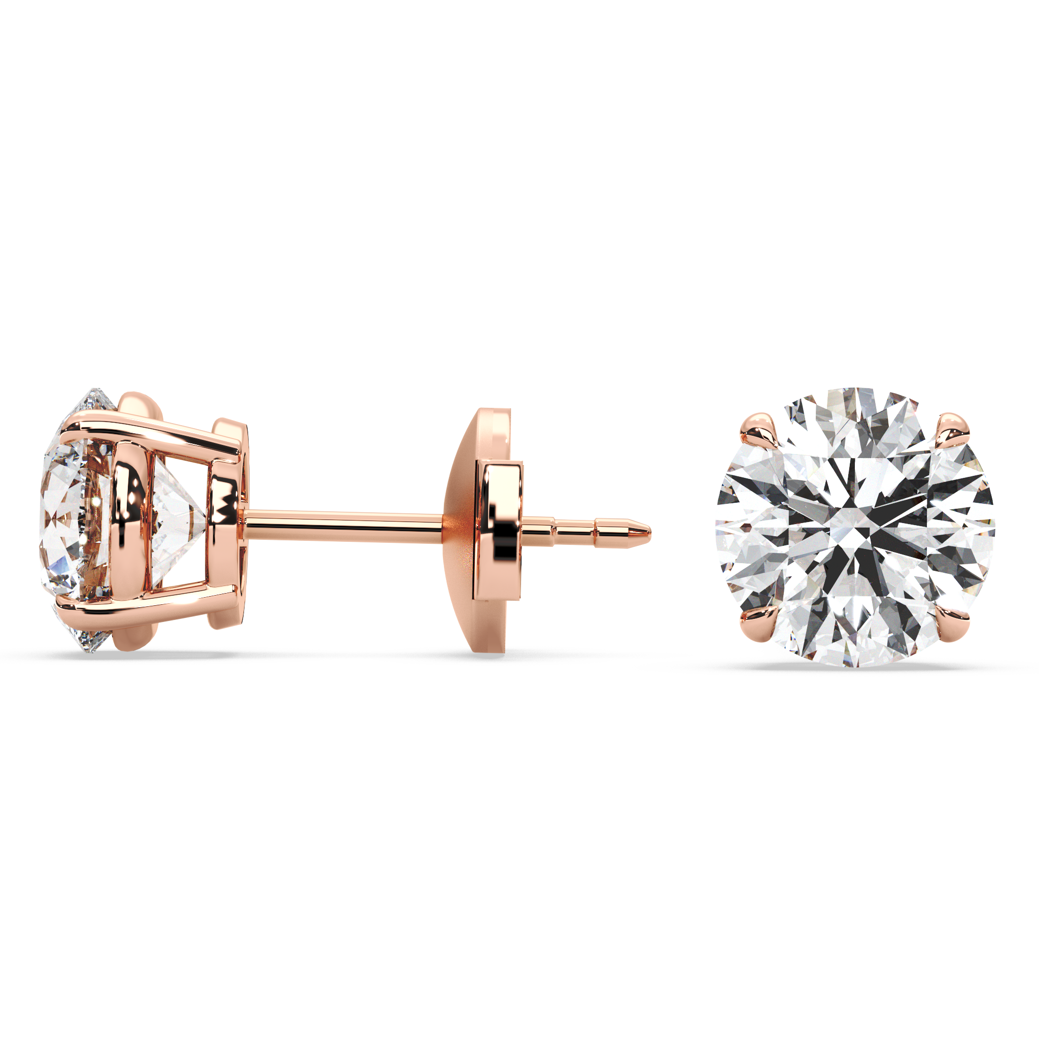 Double Gallery Diamond Studs (3.50 TCW)