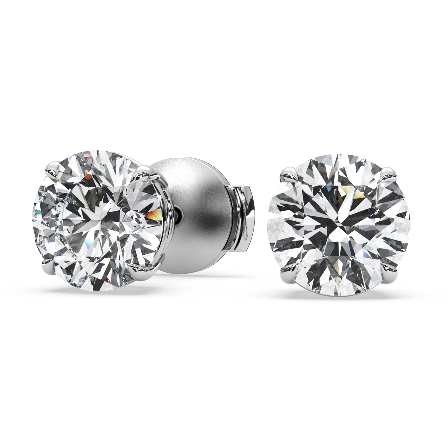 Double Gallery Diamond Studs (4 TCW)