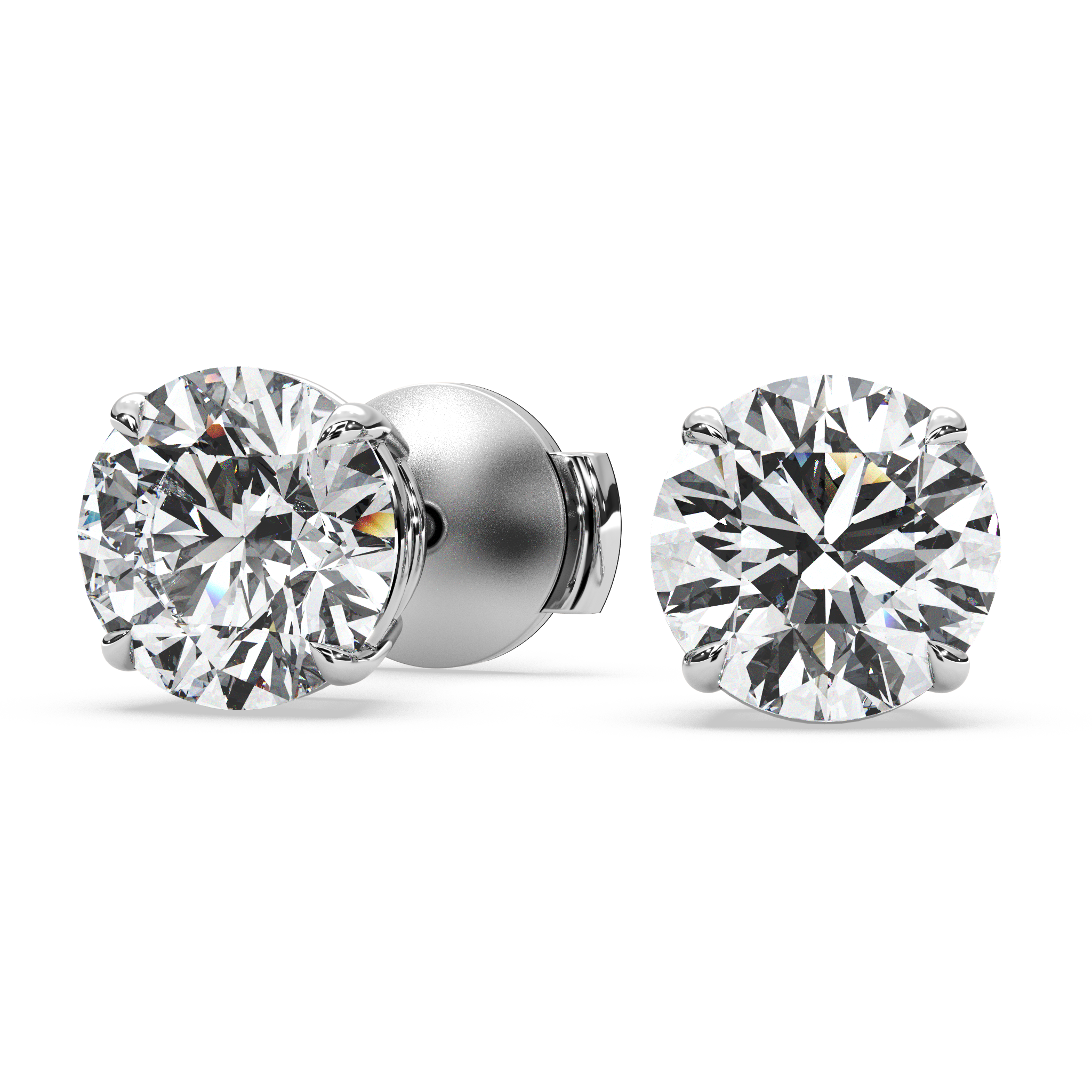 Double Gallery Diamond Studs (4 TCW)