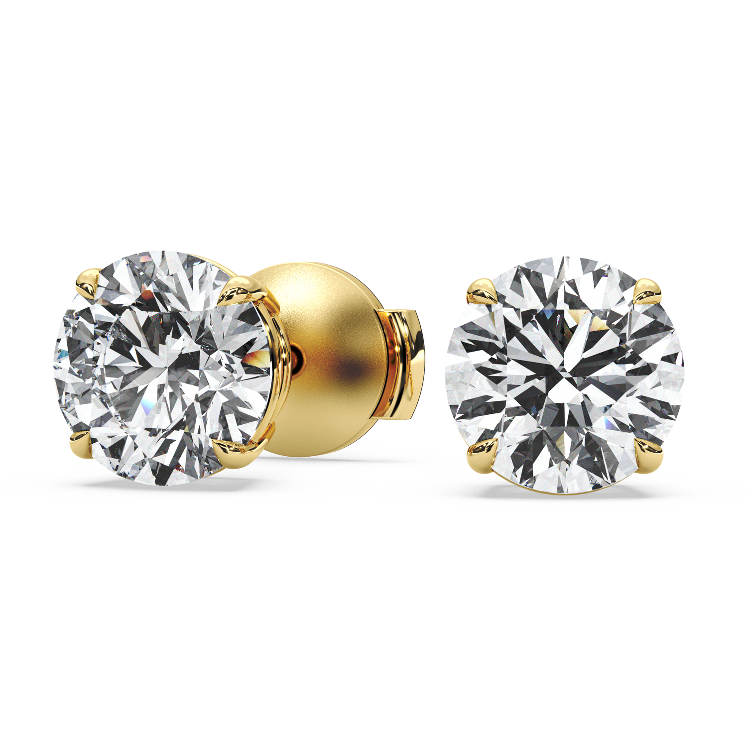 Double Gallery Diamond Studs (4 TCW)