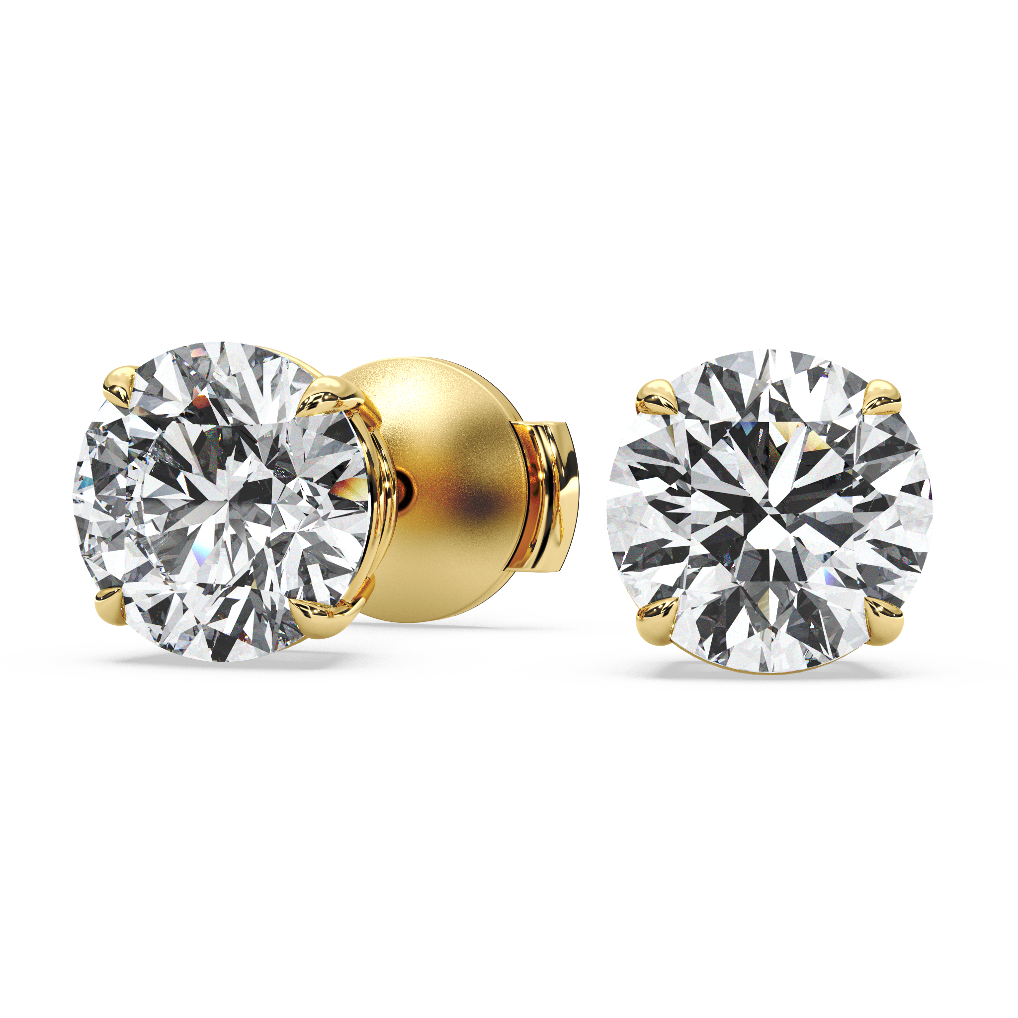 Double Gallery Diamond Studs (4 TCW)