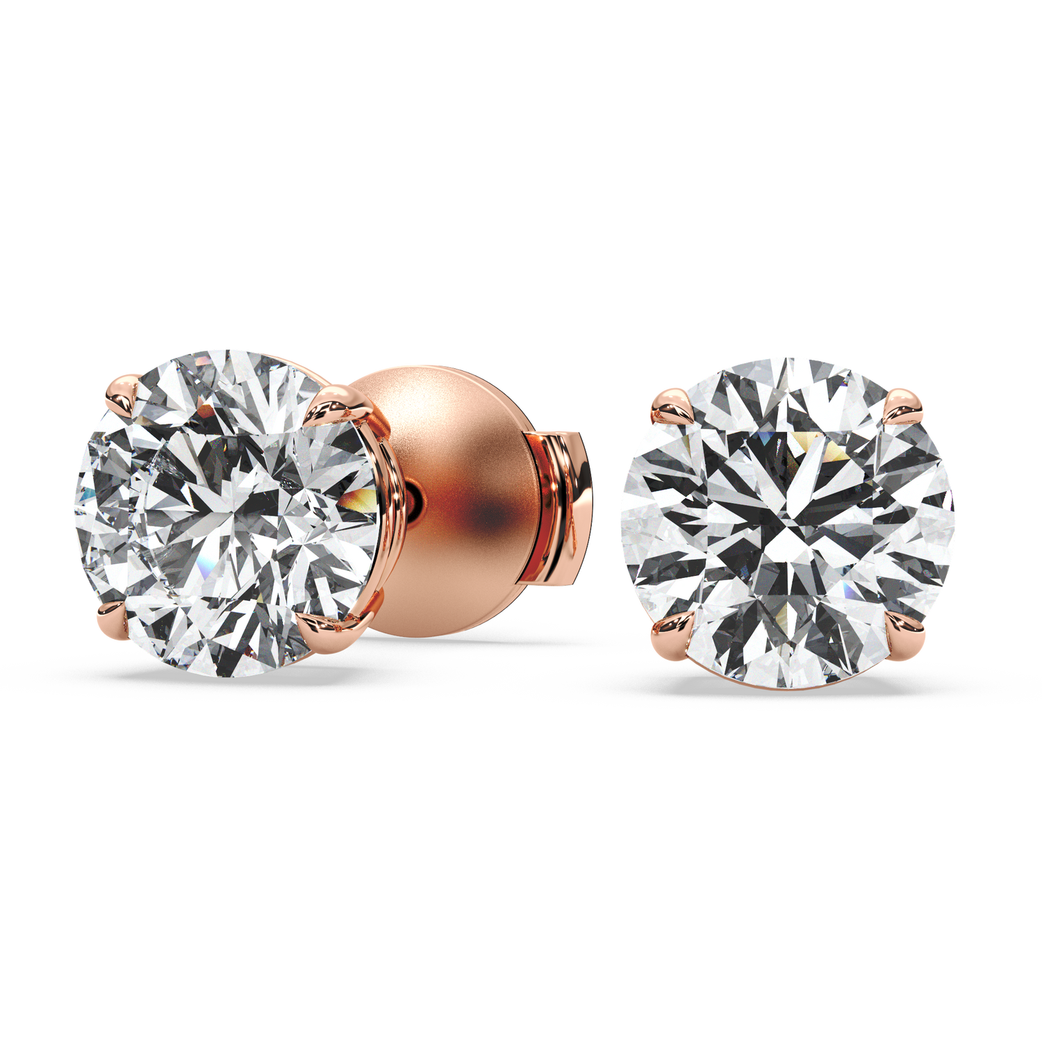 Double Gallery Diamond Studs (4 TCW)