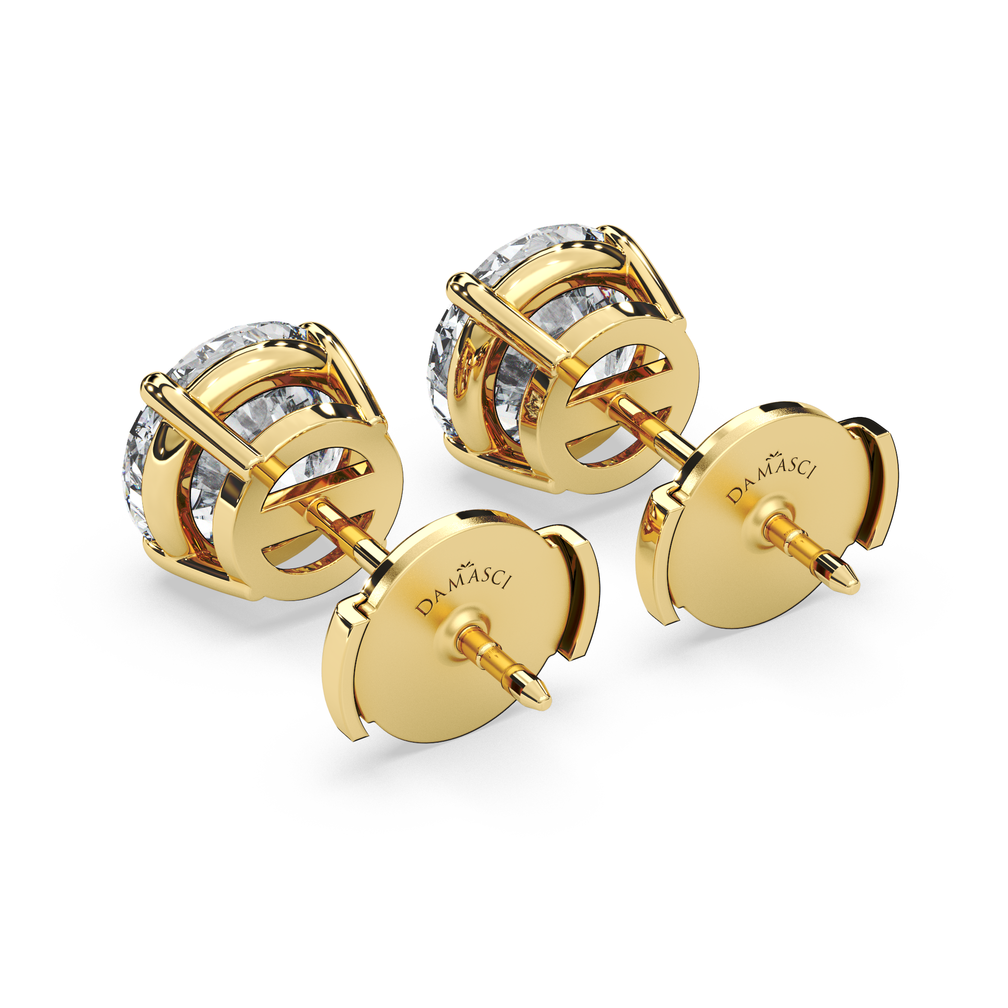 Double Gallery Diamond Studs (4 TCW)