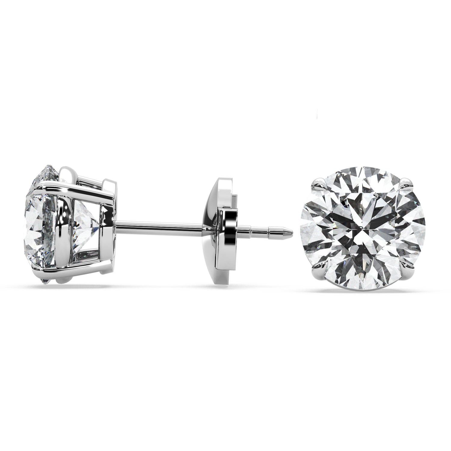 Double Gallery Diamond Studs (4 TCW)