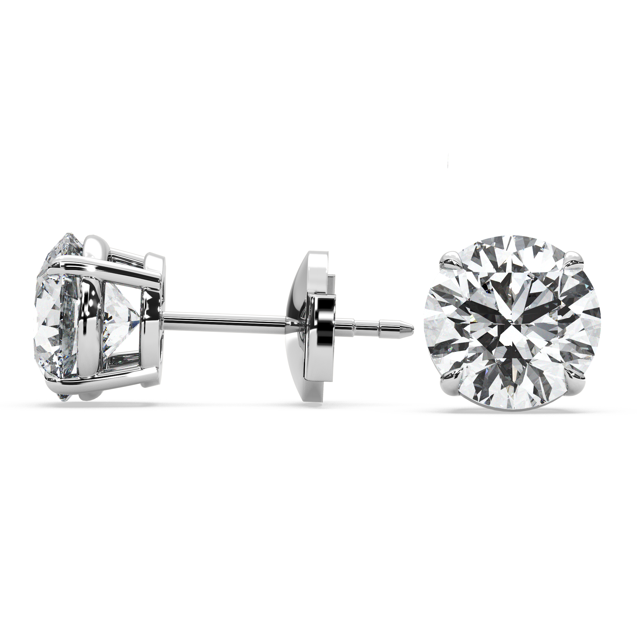 Double Gallery Diamond Studs (4 TCW)