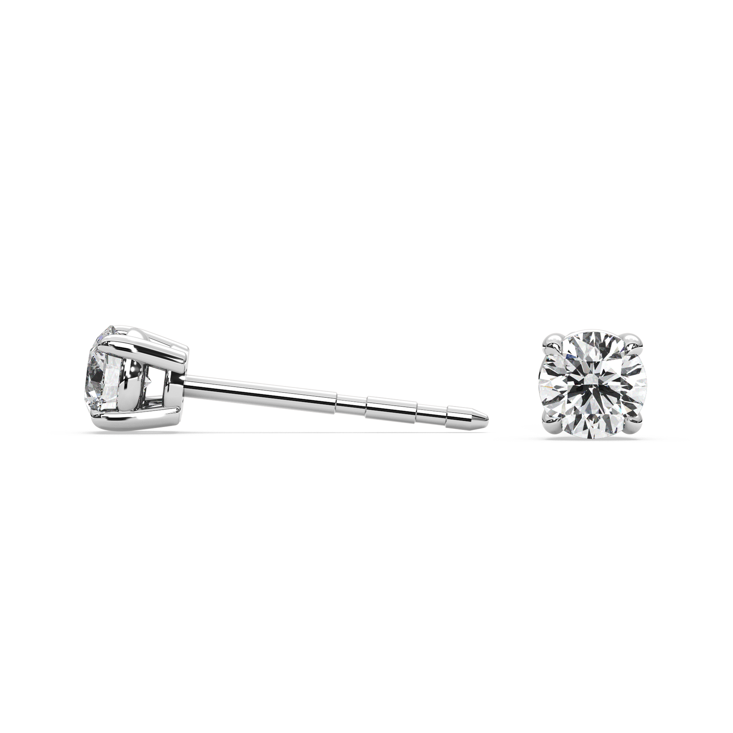 Double Gallery Diamond Studs (0.50 TCW)