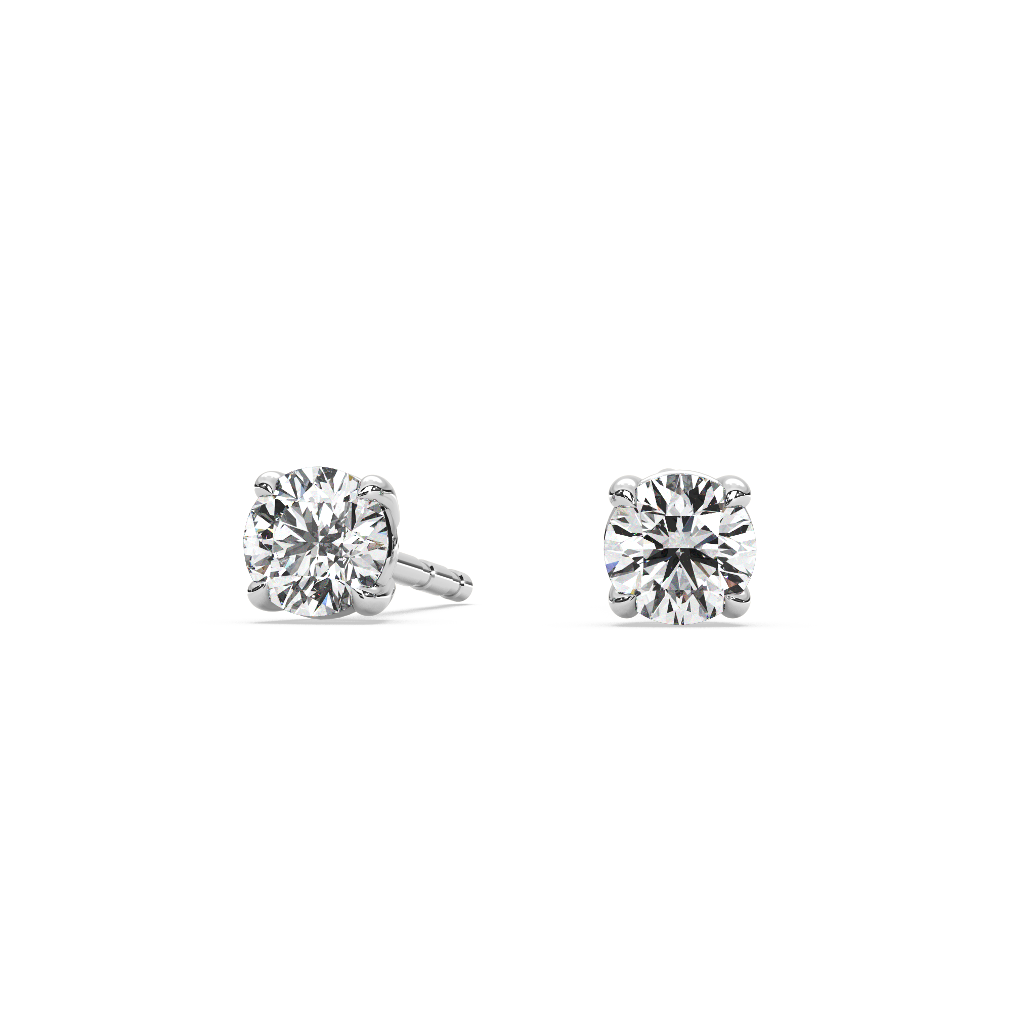 Double Gallery Diamond Studs (0.50 TCW)