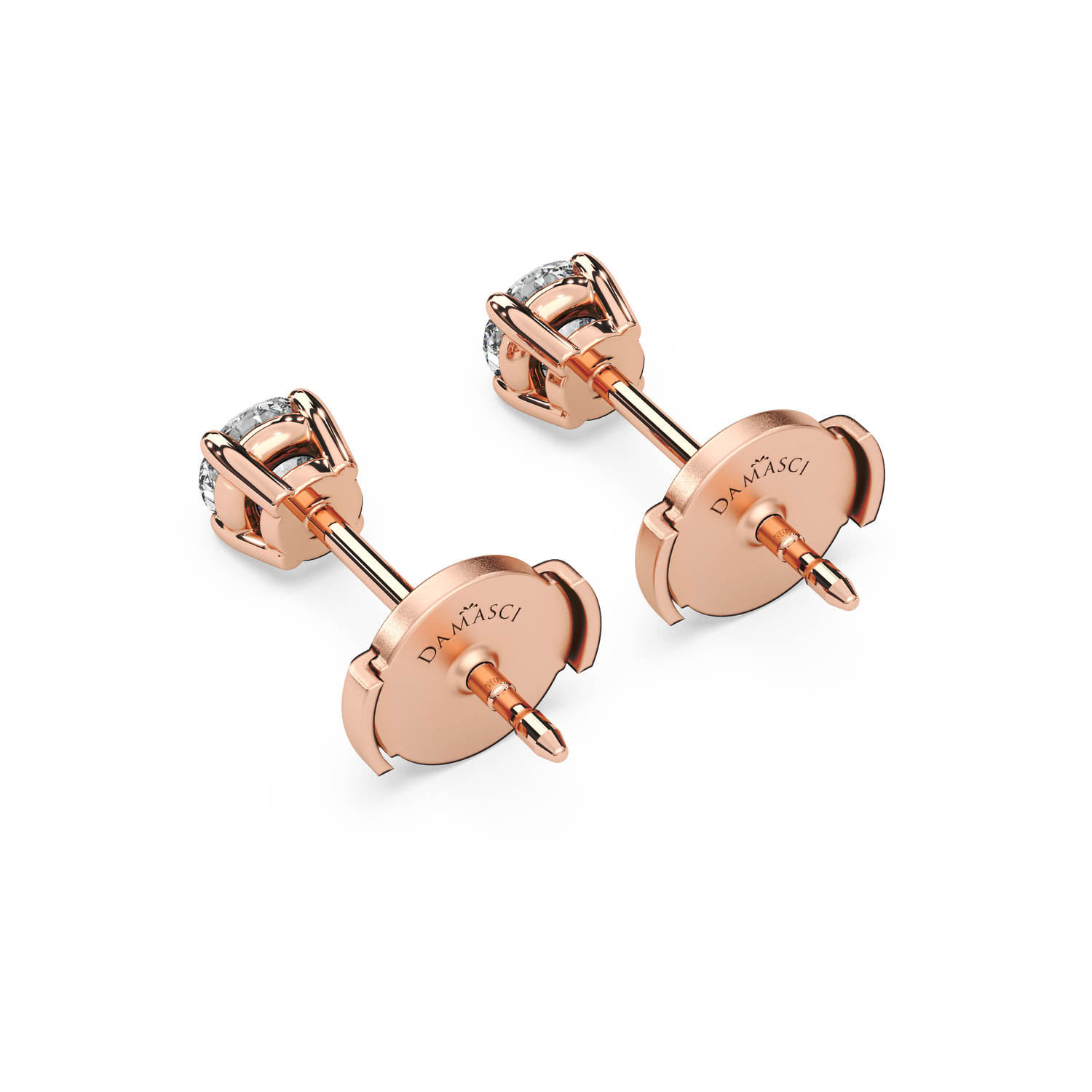 Double Gallery Diamond Studs (0.50 TCW)