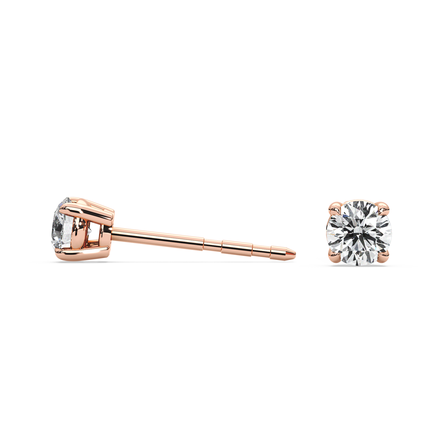 Double Gallery Diamond Studs (0.50 TCW)