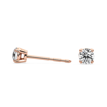 Double Gallery Diamond Studs (0.50 TCW)