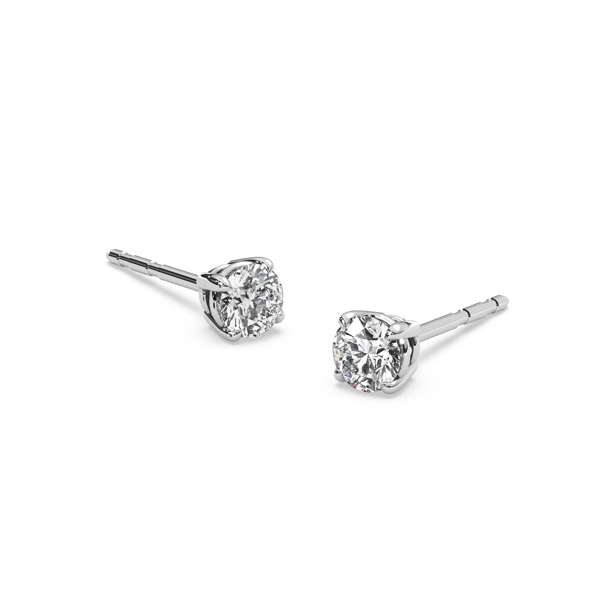 Double Gallery Diamond Studs (0.50 TCW)