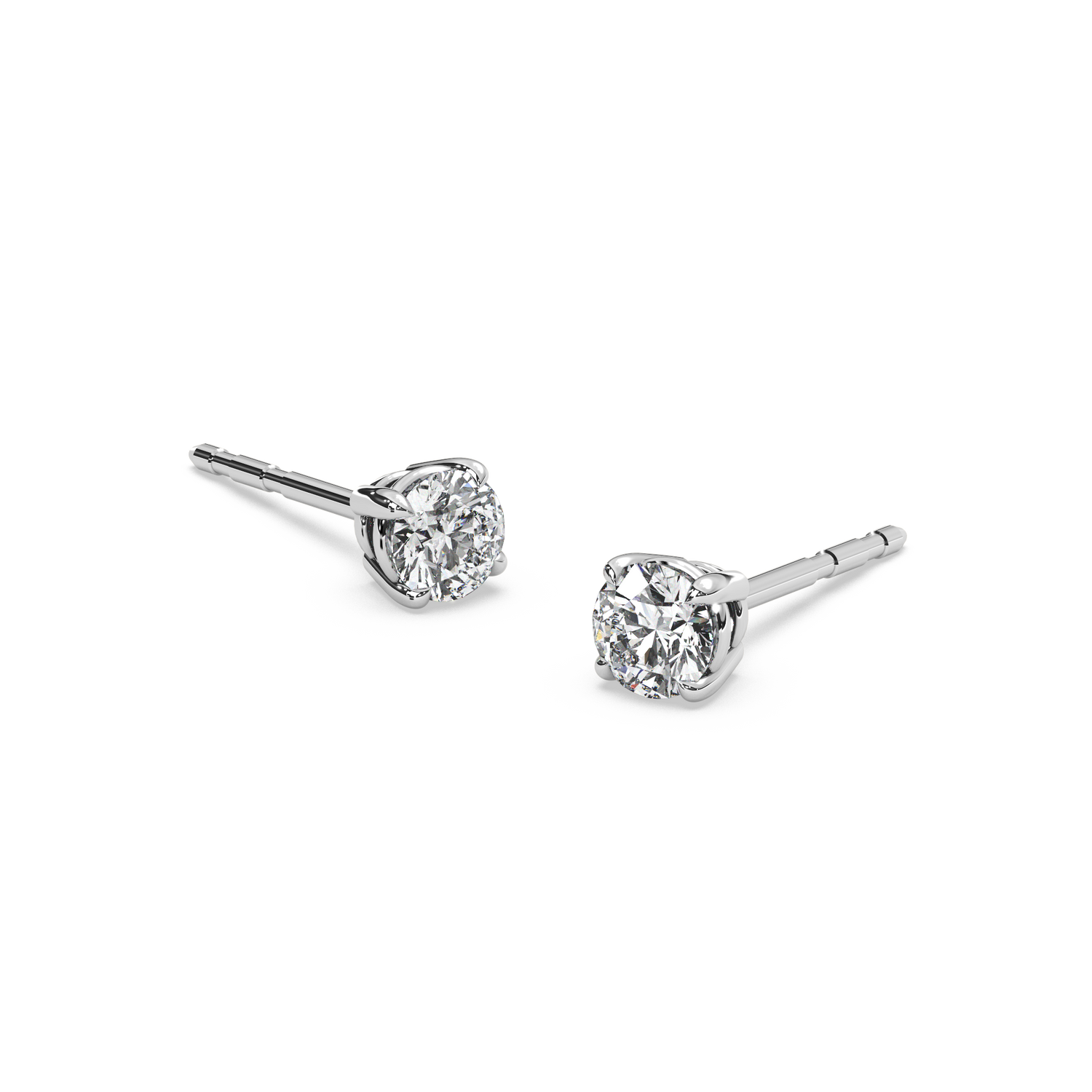 Double Gallery Diamond Studs (0.50 TCW)