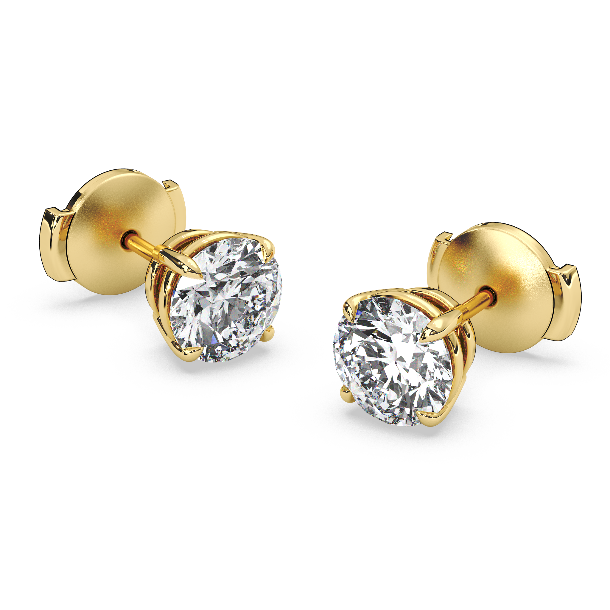 Double Gallery Diamond Studs (2.50 TCW)