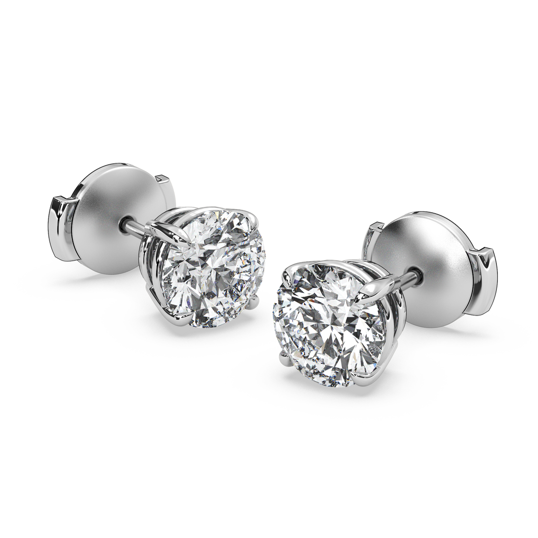 Double Gallery Diamond Studs (3 TCW)