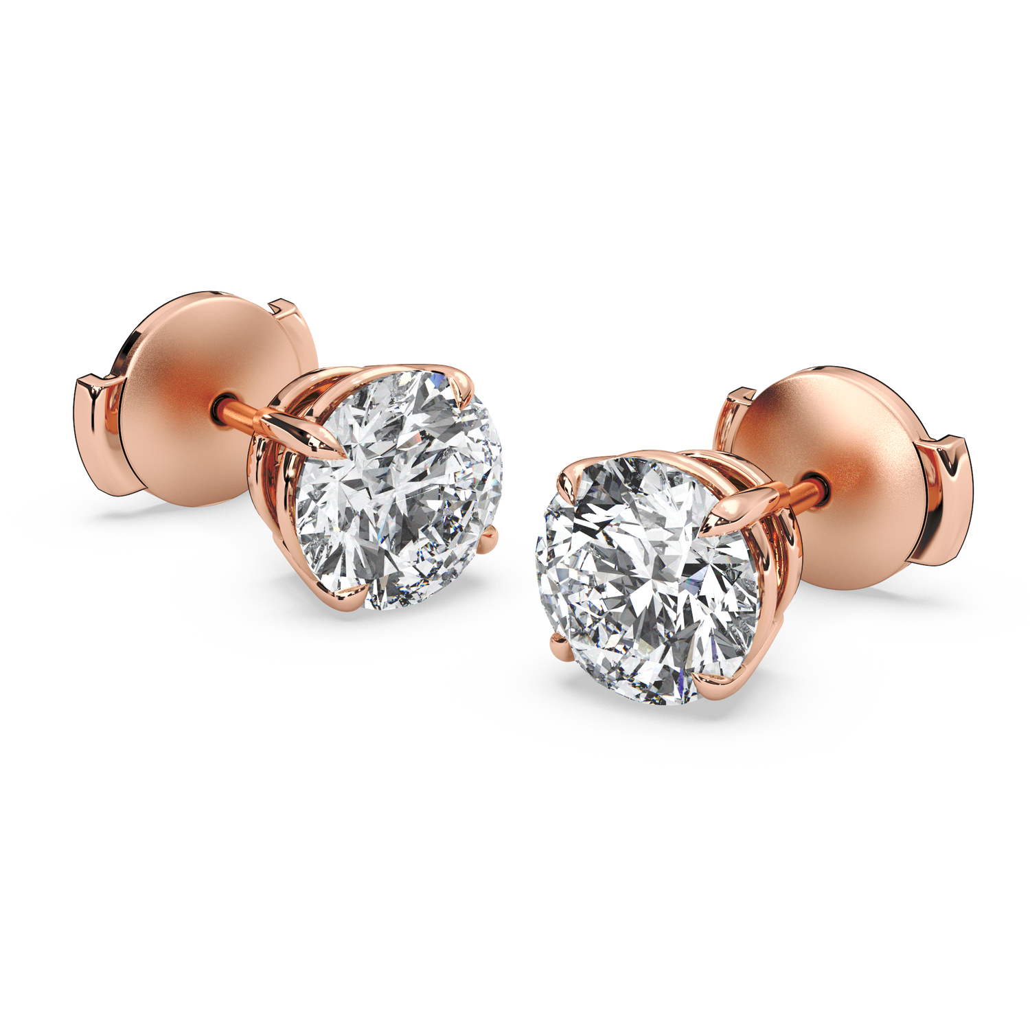 Double Gallery Diamond Studs (3.50 TCW)