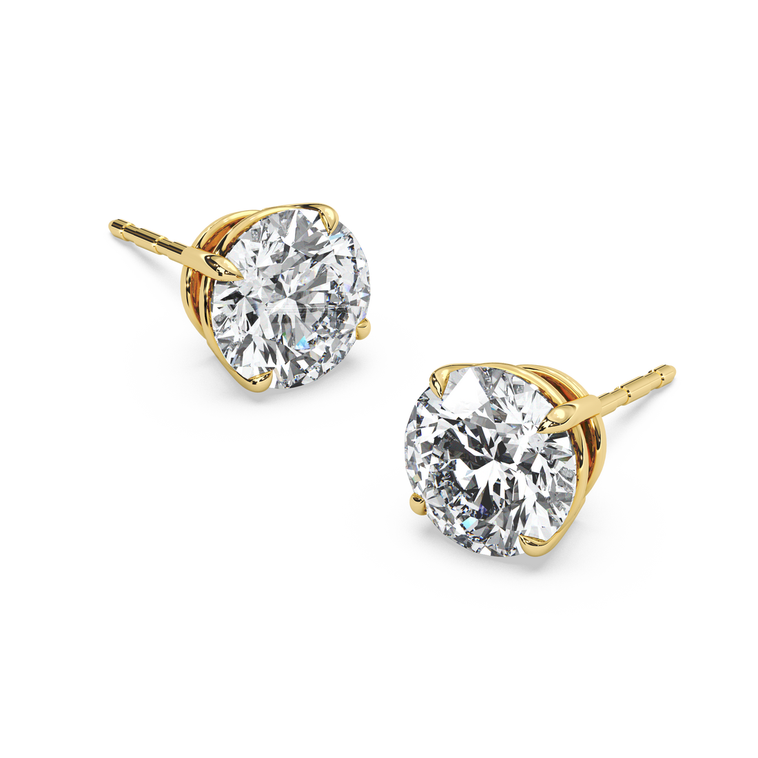 Double Gallery Diamond Studs (4 TCW)