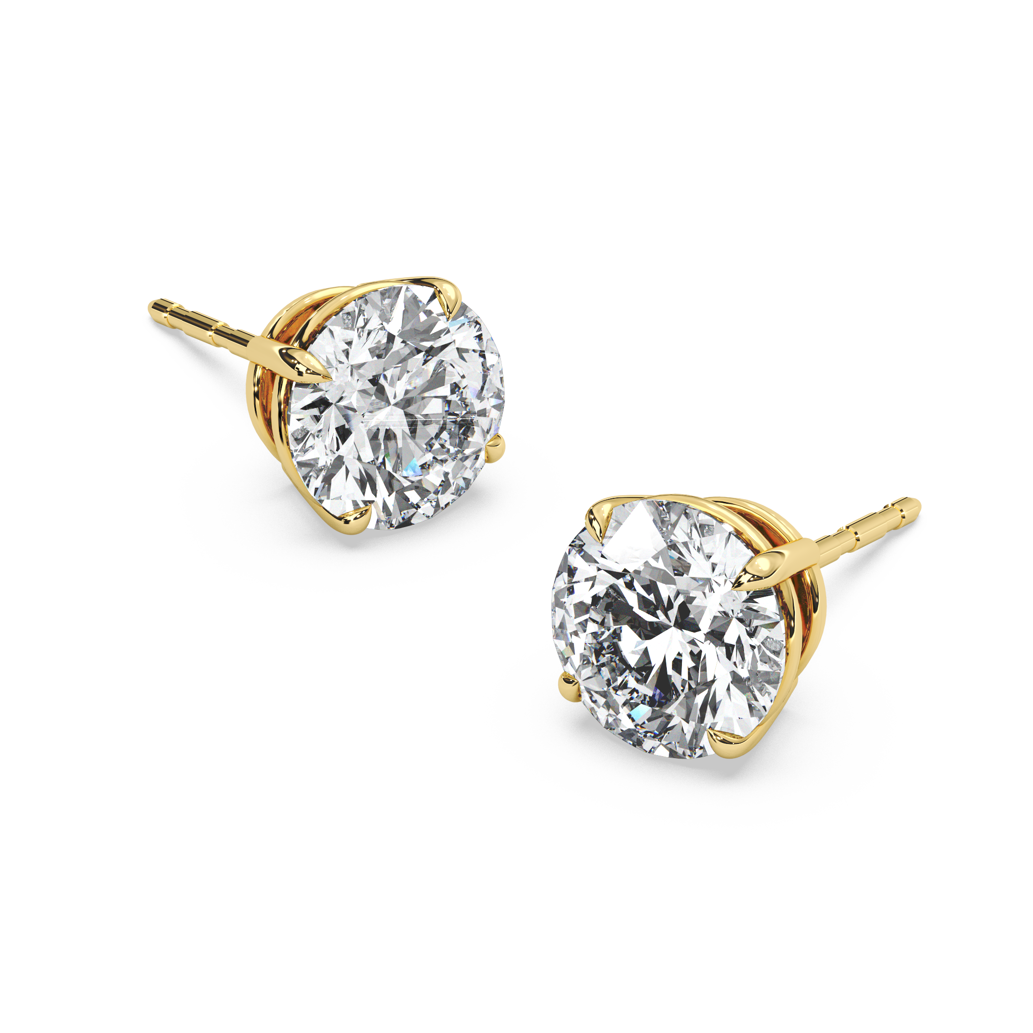 Double Gallery Diamond Studs (4 TCW)