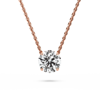 Solitaire Pendants - Round (2.00 TCW)