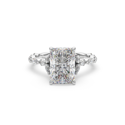 Hidden Halo Cathedral Marquise Round