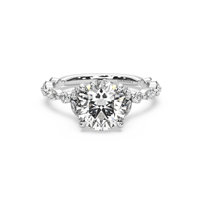 Hidden Halo Cathedral Marquise Round