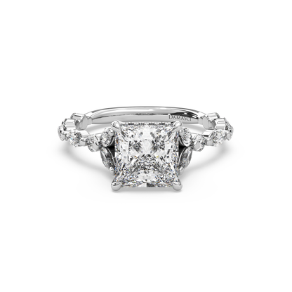 Hidden Halo Cathedral Marquise Round