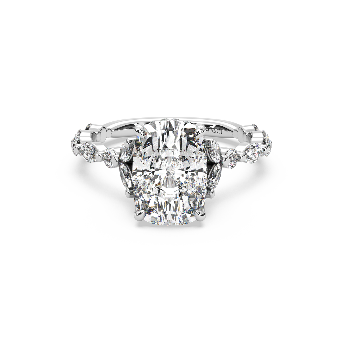 Hidden Halo Cathedral Marquise Round