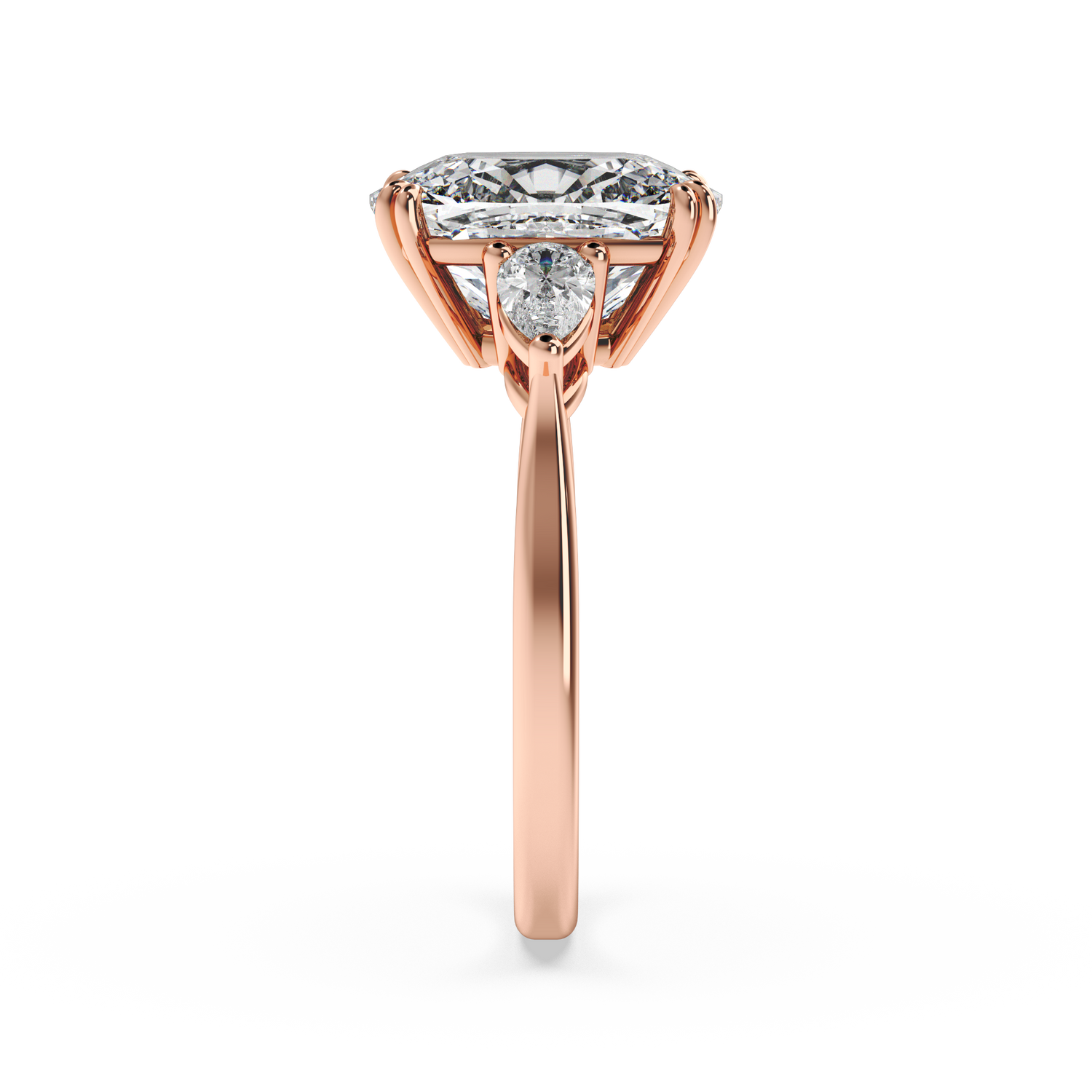 Clase De Real Signature Three-Stone Ring - Elongated Cushion