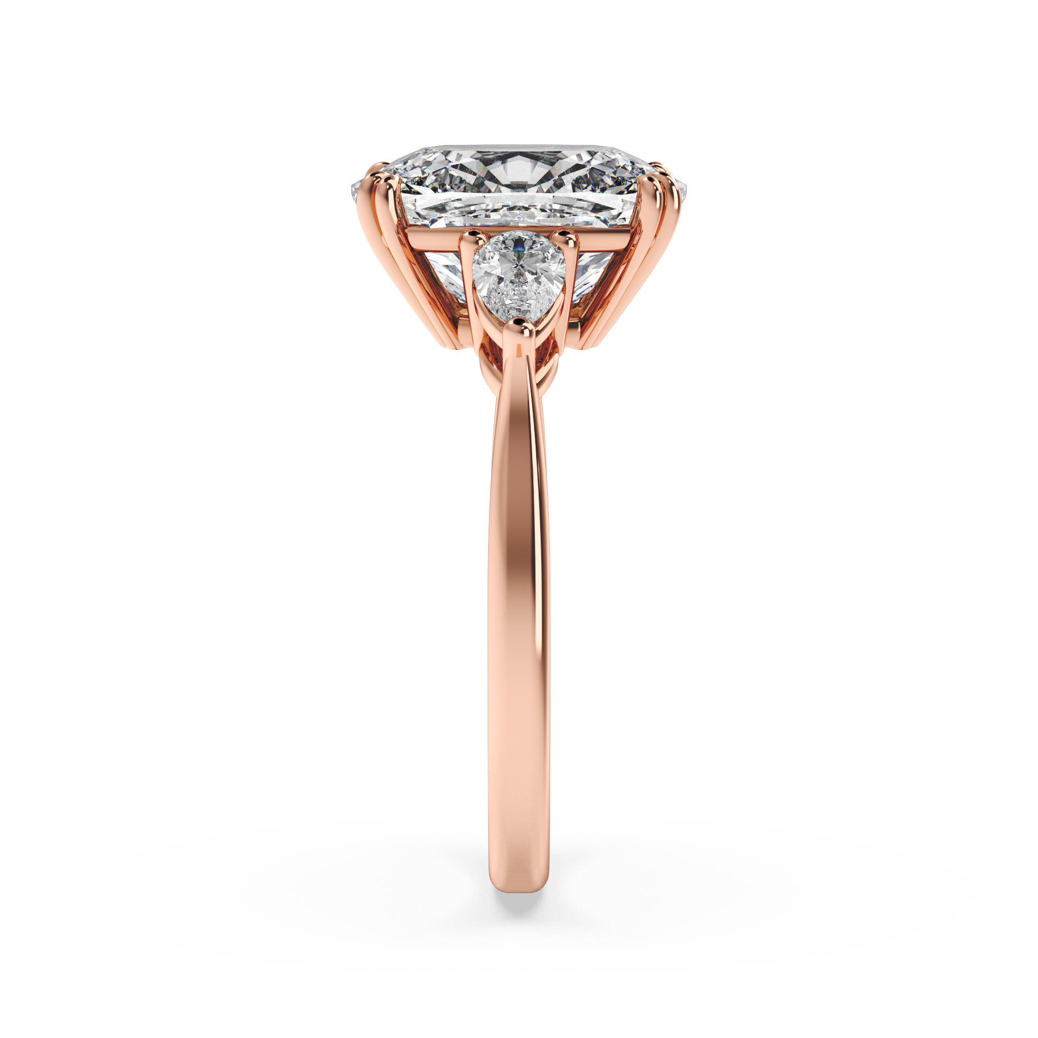 Clase De Real Signature Three-Stone Ring - Elongated Cushion
