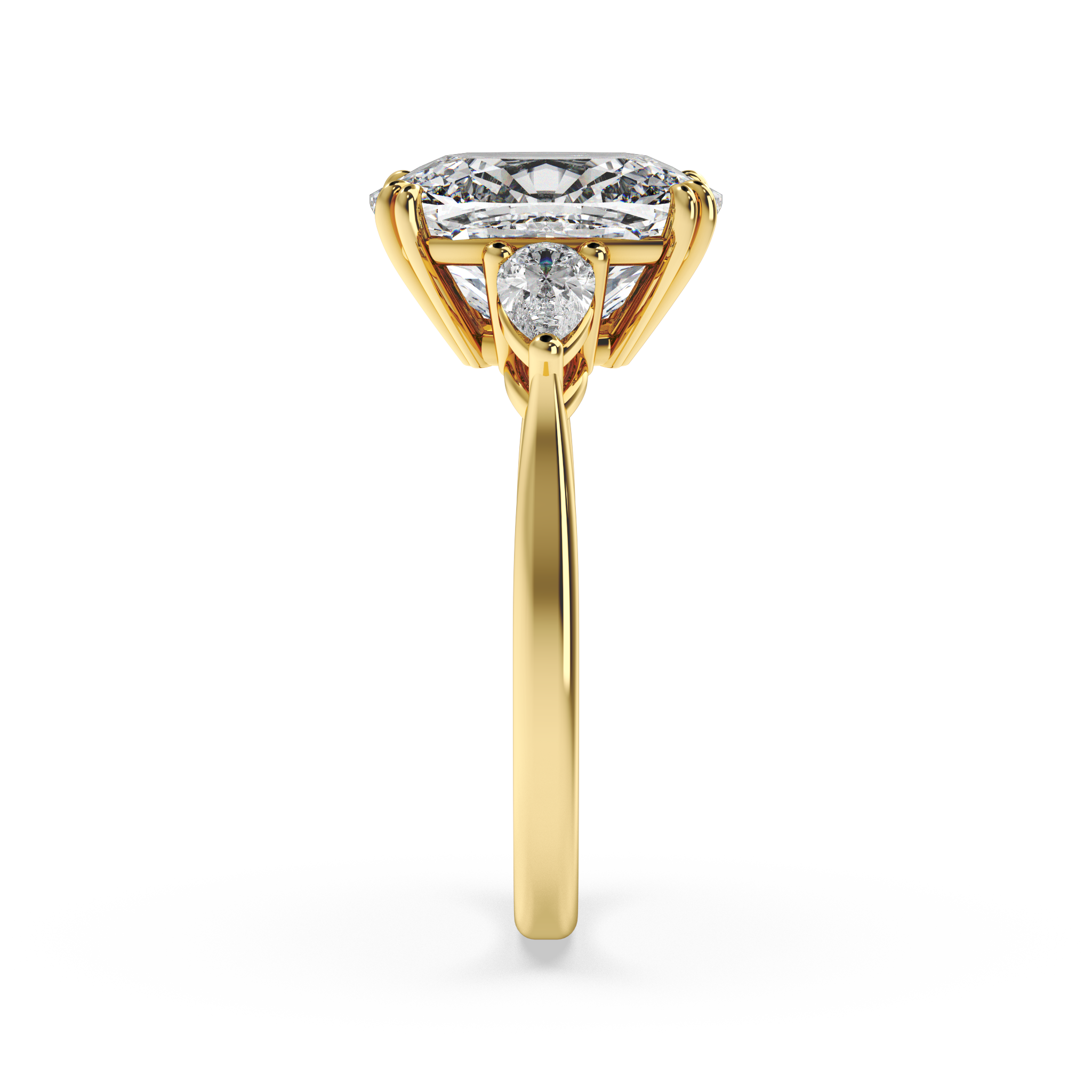 Clase De Real Signature Three-Stone Ring - Elongated Cushion
