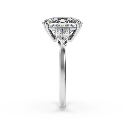 Clase De Real Signature Three-Stone Ring - Elongated Cushion